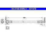 Bremsschlauch 24.5148-0406.3 Bremsschlauch 24.5148-0406.3