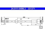 Bremsschlauch 24.5111-0496.3 Bremsschlauch 24.5111-0496.3