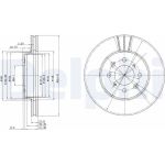 Delphi BG2615 Bremsscheibe Delphi BG2615 Bremsscheibe