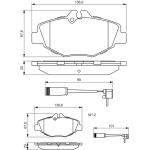 BOSCH 0 986 494 285 Bremsbelagsatz, Scheibenbremse