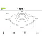Bremsscheibe 186187