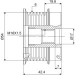 Valeo 588126 Generatorfreilauf NEW SPARE PART Valeo 588126 Generatorfreilauf NEW SPARE PART