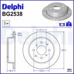 Bremsscheibe BG2538 Bremsscheibe BG2538