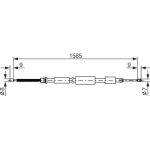BOSCH 1 987 477 079 Seilzug, Feststellbremse BOSCH 1 987 477 079 Seilzug, Feststellbremse