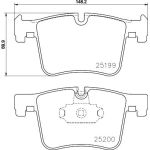 Bremsbelagsatz, Scheibenbremse 8DB 355 015-781 Bremsbelagsatz, Scheibenbremse 8DB 355 015-781