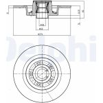 Delphi BG9026RSC Bremsscheibe Delphi BG9026RSC Bremsscheibe