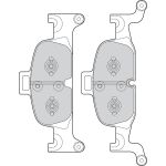 Valeo 601721 Bremsbelagsatz, Scheibenbremse