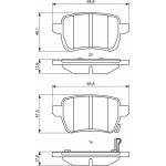 Bremsbelagsatz, Scheibenbremse 0 986 494 802 Bremsbelagsatz, Scheibenbremse 0 986 494 802