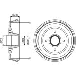 Bremstrommel 0 986 477 206 Bremstrommel 0 986 477 206
