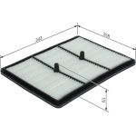 BOSCH F 026 400 670 Luftfilter