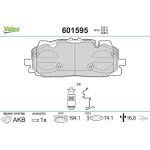 Valeo 601595 Bremsbelagsatz, Scheibenbremse Valeo 601595 Bremsbelagsatz, Scheibenbremse