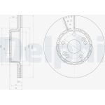 Delphi BG2449 Bremsscheibe