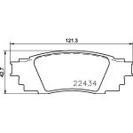 Bremsbelagsatz, Scheibenbremse 8DB 355 025-121 Bremsbelagsatz, Scheibenbremse 8DB 355 025-121