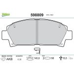 Valeo 598809 Bremsbelagsatz, Scheibenbremse Valeo 598809 Bremsbelagsatz, Scheibenbremse