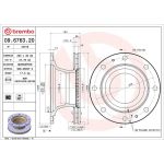 Brembo 09.6763.20 Bremsscheibe PRIME LINE