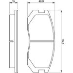 BOSCH 0 986 460 980 Bremsbelagsatz, Scheibenbremse BOSCH 0 986 460 980 Bremsbelagsatz, Scheibenbremse