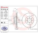 Brembo 09.B749.40 Bremsscheibe PRIME LINE Brembo 09.B749.40 Bremsscheibe PRIME LINE
