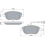 Bremsbelagsatz, Scheibenbremse 0 986 494 464 Bremsbelagsatz, Scheibenbremse 0 986 494 464