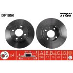 TRW DF1950 Bremsscheibe TRW DF1950 Bremsscheibe