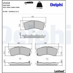 Delphi LP1518 Bremsbelagsatz, Scheibenbremse Delphi LP1518 Bremsbelagsatz, Scheibenbremse