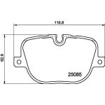 Bremsbelagsatz, Scheibenbremse 8DB 355 015-451 Bremsbelagsatz, Scheibenbremse 8DB 355 015-451