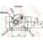 TRW BWF297 Radbremszylinder TRW BWF297 Radbremszylinder