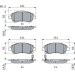 Bremsbelagsatz, Scheibenbremse 0 986 494 054 Bremsbelagsatz, Scheibenbremse 0 986 494 054