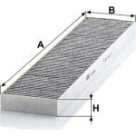 MANN-FILTER CUK 5480 Innenraumfilter, Aktivkohlefilter MANN-FILTER CUK 5480 Innenraumfilter, Aktivkohlefilter
