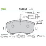 Valeo 598793 Bremsbelagsatz, Scheibenbremse