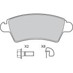 Valeo 598462 Bremsbelagsatz, Scheibenbremse