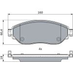BOSCH 0 986 494 741 Bremsbelagsatz, Scheibenbremse BOSCH 0 986 494 741 Bremsbelagsatz, Scheibenbremse