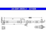 ATE 24.5281-0655.3 Bremsschlauch ATE 24.5281-0655.3 Bremsschlauch