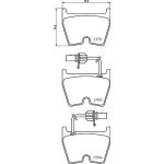 Bremsbelagsatz, Scheibenbremse 8DB 355 009-191 Bremsbelagsatz, Scheibenbremse 8DB 355 009-191