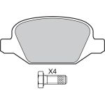 Valeo 598425 Bremsbelagsatz, Scheibenbremse Valeo 598425 Bremsbelagsatz, Scheibenbremse