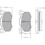 Bremsbelagsatz, Scheibenbremse 1170050 Bremsbelagsatz, Scheibenbremse 1170050