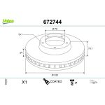 Bremsscheibe 672744