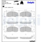 Delphi LP1461 Bremsbelagsatz, Scheibenbremse