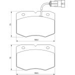 BOSCH 0 986 424 768 Bremsbelagsatz, Scheibenbremse BOSCH 0 986 424 768 Bremsbelagsatz, Scheibenbremse