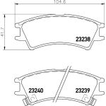 Bremsbelagsatz, Scheibenbremse 8DB 355 017-051 Bremsbelagsatz, Scheibenbremse 8DB 355 017-051