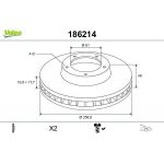 Valeo 186214 Bremsscheibe Valeo 186214 Bremsscheibe