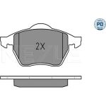 Meyle 025 230 1820/PD Bremsbelagsatz, Scheibenbremse MEYLE-PD: Advanced performance and design Meyle 025 230 1820/PD Bremsbelagsatz, Scheibenbremse MEYLE-PD: Advanced performance and design