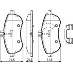 Bremsbelagsatz, Scheibenbremse 0 986 494 593 Bremsbelagsatz, Scheibenbremse 0 986 494 593