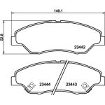 Bremsbelagsatz, Scheibenbremse 8DB 355 009-701 Bremsbelagsatz, Scheibenbremse 8DB 355 009-701