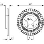 BOSCH 0 986 479 C94 Bremsscheibe