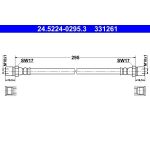 2x ATE 24.5224-0295.3 Bremsschlauch 2 x