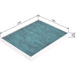 BOSCH 0 986 628 507 Innenraumfilter FILTER+