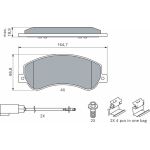 Bremsbelagsatz, Scheibenbremse 0 986 494 170 Bremsbelagsatz, Scheibenbremse 0 986 494 170