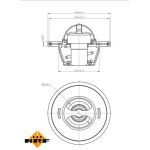 Thermostat, Kühlmittel 725155 Thermostat, Kühlmittel 725155
