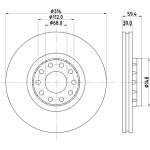 Bremsscheibe 8DD 355 127-191