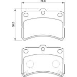 BOSCH 0 986 424 643 Bremsbelagsatz, Scheibenbremse BOSCH 0 986 424 643 Bremsbelagsatz, Scheibenbremse